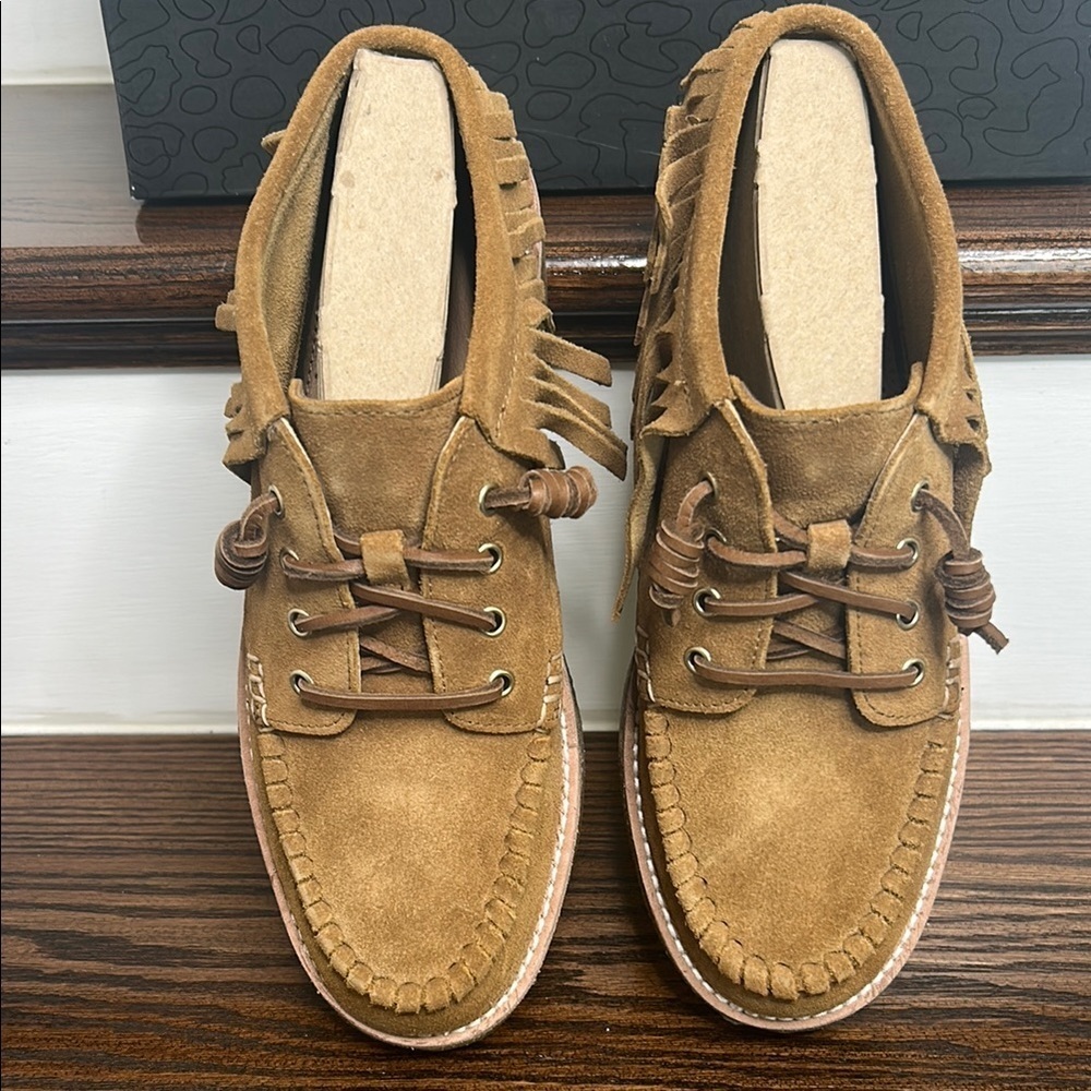 Rebecca Minkoff x Sperry Collab. Women’s Brown Fringe Chukka Suede Booties,9.5M - Picture 3 of 13